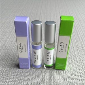Clean Classic Mini rollerball in Spring Breeze & Apple Blossom